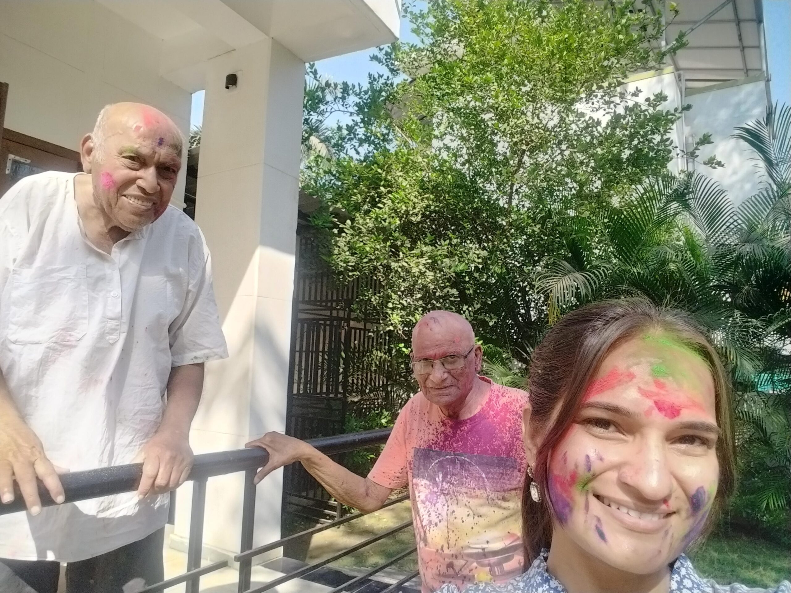 Holi Celebration at Atman Care Home – A Day Filled with Colours, Smiles and Togetherness